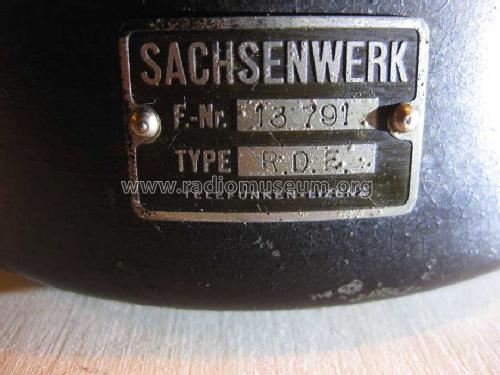 Detektor-Empfänger RDE; Sachsenwerk bis 1945 (ID = 1530181) Crystal