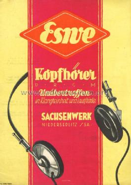 Doppelkopfhörer RKn; Sachsenwerk bis 1945 (ID = 1589985) Speaker-P