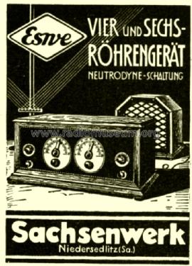 Eswe REN4/6; Sachsenwerk bis 1945 (ID = 1611367) Radio