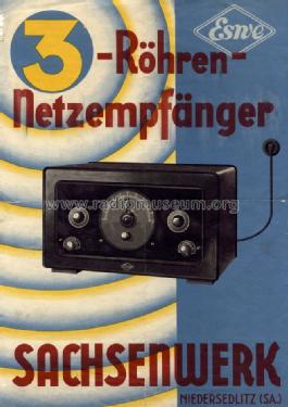 Eswe RG3; Sachsenwerk bis 1945 (ID = 1390129) Radio