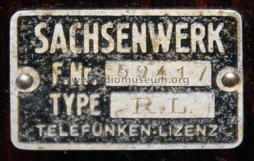 Lautsprecher RL; Sachsenwerk bis 1945 (ID = 1800889) Parleur