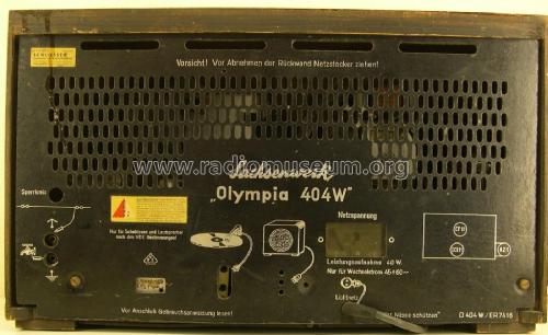 Olympia 404W; Sachsenwerk bis 1945 (ID = 1774256) Radio