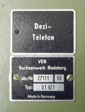 Dezi-Telefon DT921; Sachsenwerk Radeberg (ID = 1321067) Commercial TRX