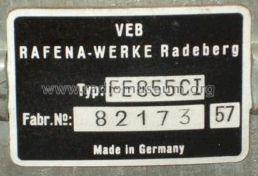 Rubens FE855-C1 ; Sachsenwerk Radeberg (ID = 1186208) Televisión