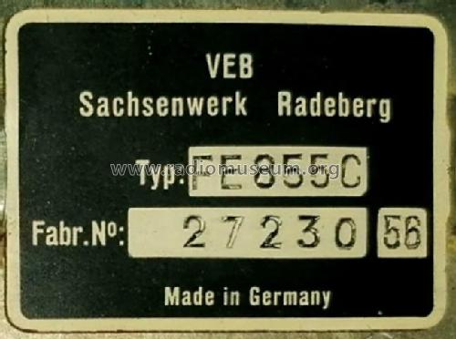 Rubens FE855C; Sachsenwerk Radeberg (ID = 2629885) Television