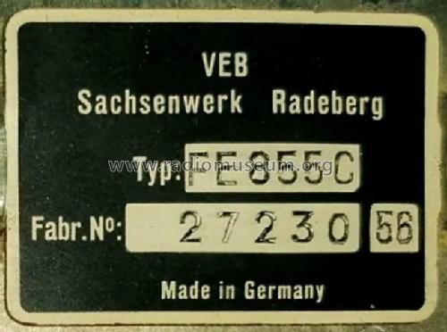 Rubens FE855C; Sachsenwerk Radeberg (ID = 2629885) Televisore