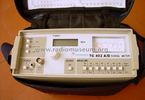 Medidor de campo - Field strength signal meter TC-402 A/D; Sadelta; Montmeló (ID = 991700) Equipment