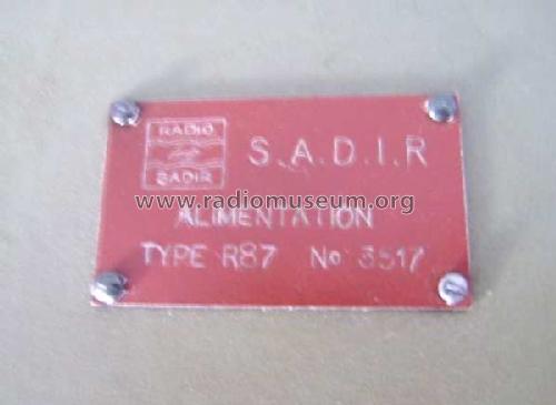 Alimentation R87; SADIR S.A.D.I.R. (ID = 2210482) Power-S