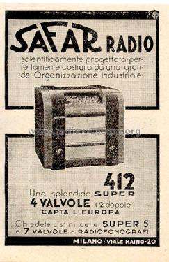 412; SAFAR Società (ID = 713446) Radio