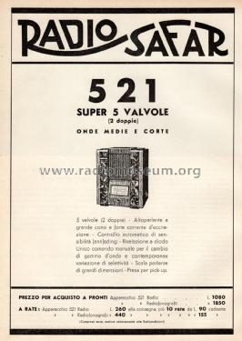 521; SAFAR Società (ID = 1938778) Radio