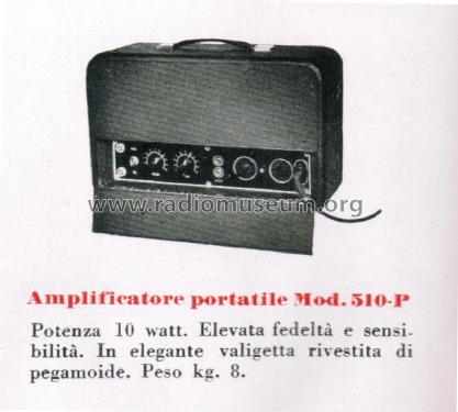 Amplificatore Portatile 510-P; SAFAR Società (ID = 2655525) Ampl/Mixer