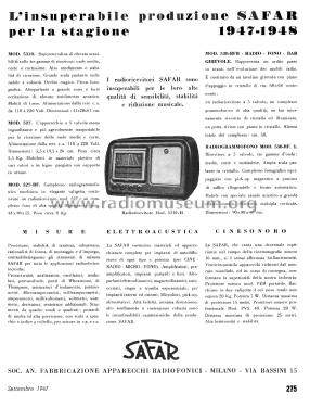 Radio-Fono-Bar 538 RFB; SAFAR Società (ID = 2664563) Radio