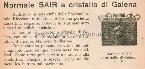 Normale ; SAIR - SIR; Torino (ID = 2952290) Crystal