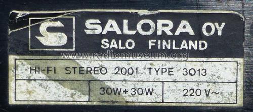 Hi-Fi Stereo 2001 3013; Salora; Salo (ID = 2219729) Radio