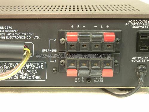 AM/FM Stereo Receiver SS-3370; Samsung Co.; Daegu (ID = 1180717) Radio