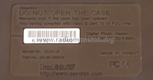 Digital Photo Viewer for TV SDV1-R; SanDisk; Milpitas, (ID = 3168325) Altri tipi
