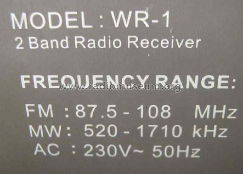 2 Band Radio Receiver WR-1; Sangean; Chung Ho (ID = 1387415) Radio