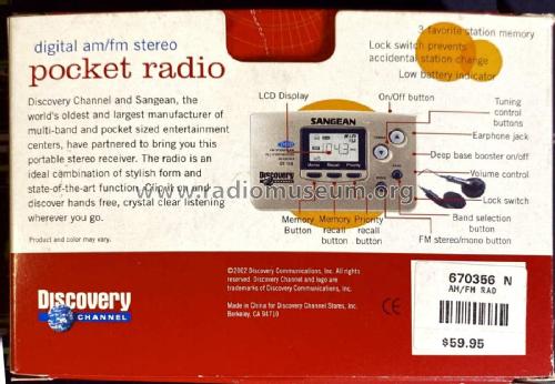 FM Stereo/AM PLL Synthesized Receiver DT110; Sangean; Chung Ho (ID = 2825595) Radio