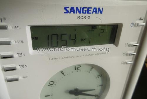 FM/MW 2-Bands PLL Synthesized Clock Radio RCR-3; Sangean; Chung Ho (ID = 2363614) Radio