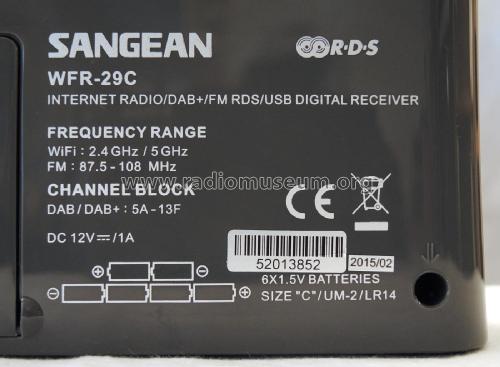 Internet Radio/DAB+/FM RDS/USB Digital Receiver WFR-29C; Sangean; Chung Ho (ID = 1933253) DIG/SAT