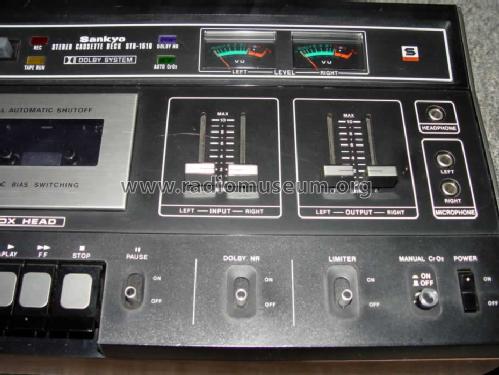Stereo Cassette Deck STD-1510; Sankyo Seiki Mfg.Co. (ID = 847964) R-Player