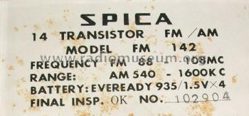 Spica FM142; Sanritsu Electric Co (ID = 1006677) Radio