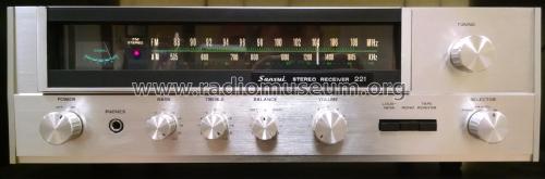 Stereo Receiver 221; Sansui Electric Co., (ID = 1941141) Radio