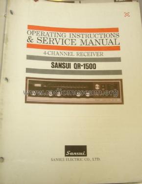 4 Channel Receiver QR-1500; Sansui Electric Co., (ID = 1606905) Radio