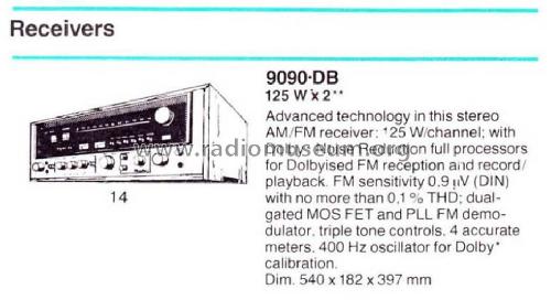 9090-DB; Sansui Electric Co., (ID = 1753292) Radio