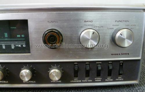 AM/FM MPX Stereo Tuner Amplifier 500A; Sansui Electric Co., (ID = 1532455) Radio