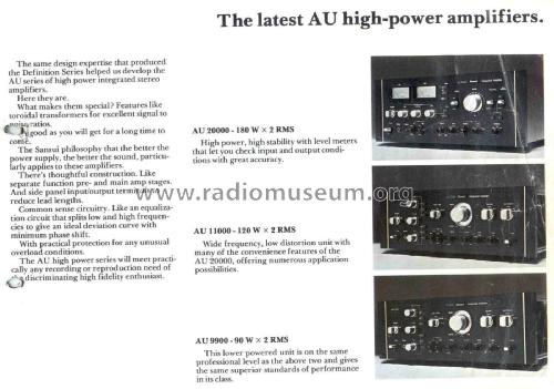 AU20000; Sansui Electric Co., (ID = 1983291) Ampl/Mixer