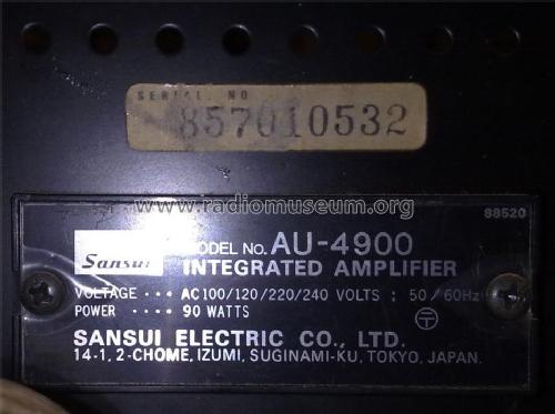 AU4900; Sansui Electric Co., (ID = 965937) Verst/Mix