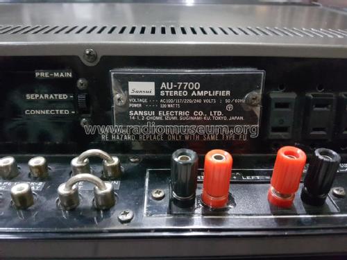 AU7700; Sansui Electric Co., (ID = 2347979) Ampl/Mixer