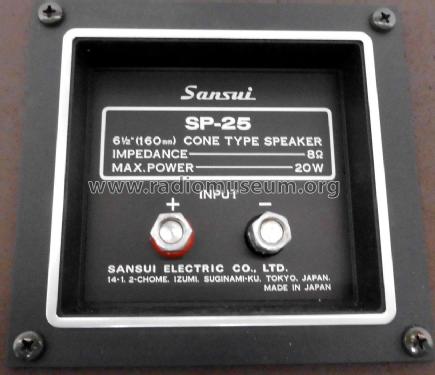 Breitband-Lautsprecherbox SP-25; Sansui Electric Co., (ID = 2458795) Speaker-P