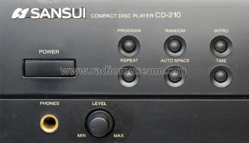 Compact Disc Player CD-210; Sansui Electric Co., (ID = 1652626) Ton-Bild