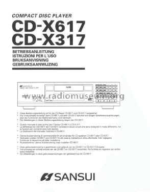 Compact Disc Player CD-X617; Sansui Electric Co., (ID = 1985562) Reg-Riprod