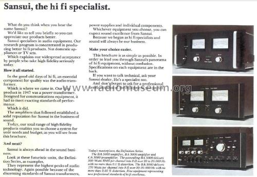 Definition BA3000; Sansui Electric Co., (ID = 1983270) Verst/Mix