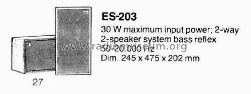 ES-203; Sansui Electric Co., (ID = 1753323) Speaker-P