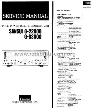 G-22000; Sansui Electric Co., (ID = 1753284) Radio