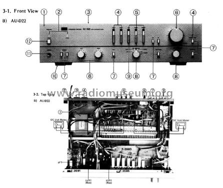 Integrated Amplifier AU-D22; Sansui Electric Co., (ID = 2709256) Ampl/Mixer