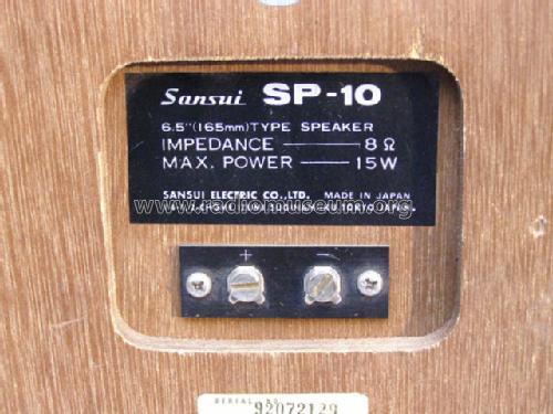 Regal-Lautsprecherbox SP-10; Sansui Electric Co., (ID = 561593) Speaker-P