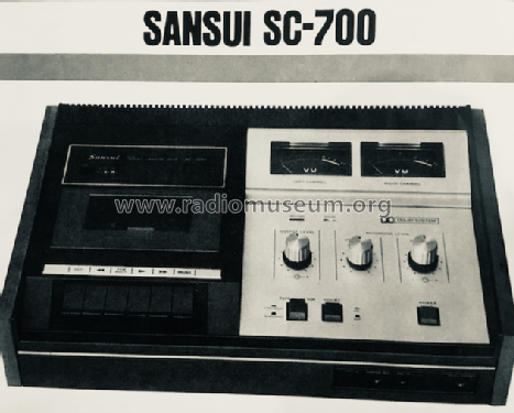 SC-700; Sansui Electric Co., (ID = 2381916) Reg-Riprod