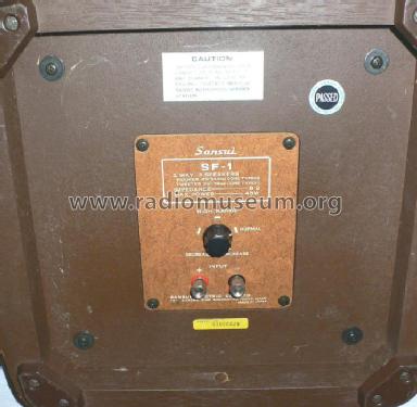 SF-1; Sansui Electric Co., (ID = 250557) Speaker-P