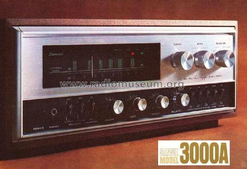 Solid State AM/FM MPX Stereo Tuner Amplifier 3000A; Sansui Electric Co., (ID = 1879590) Radio