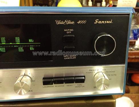 Solid State AM/FM Stereo Receiver 4000; Sansui Electric Co., (ID = 1530816) Radio