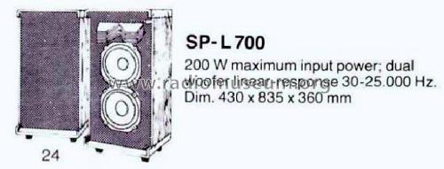 SP-L700; Sansui Electric Co., (ID = 1753318) Speaker-P