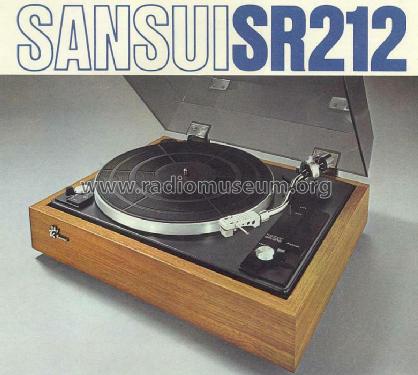 SR212; Sansui Electric Co., (ID = 577953) R-Player