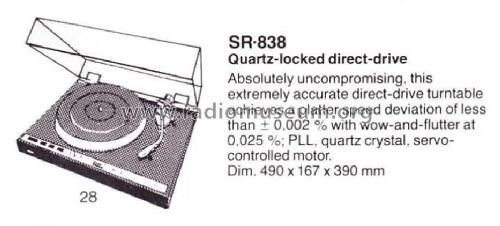 SR-838; Sansui Electric Co., (ID = 1753306) Sonido-V