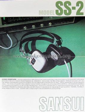 Stereo Headphone SS-2; Sansui Electric Co., (ID = 1642610) Parlante