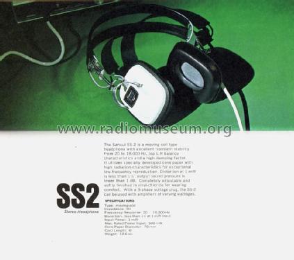 Stereo Headphone SS-2; Sansui Electric Co., (ID = 1737860) Parleur